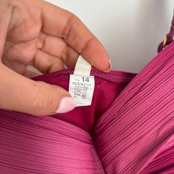 SeaLevel Women Swimsuit Cute Pink Color With Golden Details Size 14 - Picture 3 of 7